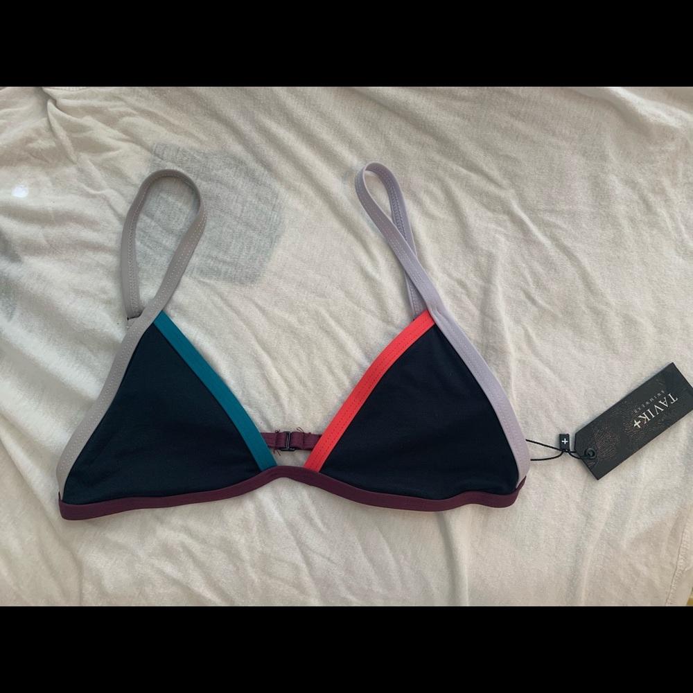 Tavik Jet triangle blocked swim top